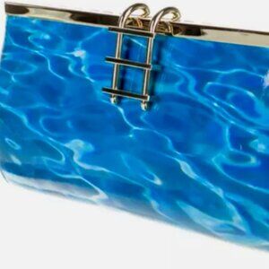 LIMITED EDITION Kate Spade Pool Party Clutch with Ladder Accented Clutch